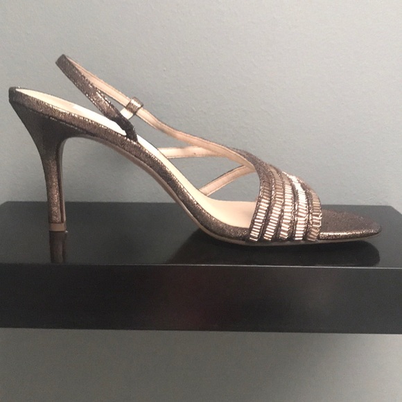 NINA - SZ. 8 - BRONZE METALLIC SANDALS - Picture 2 of 8
